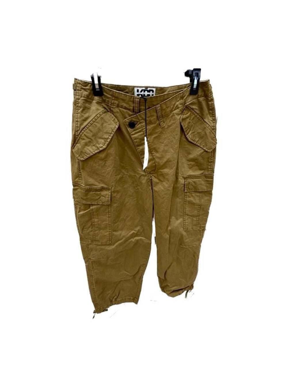 KBB by Kahlana Tan Asymmetrical Fly Cargo Pants Size M